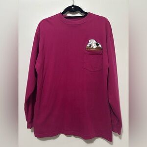 Vintage Disney Store 101 Dalmatians Embroidered Long-Sleeve Shirt Size L